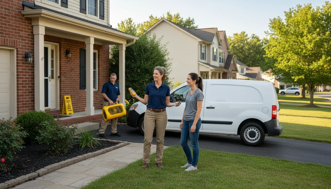 Residential water damage restoration in Upper Black Eddy, PA
